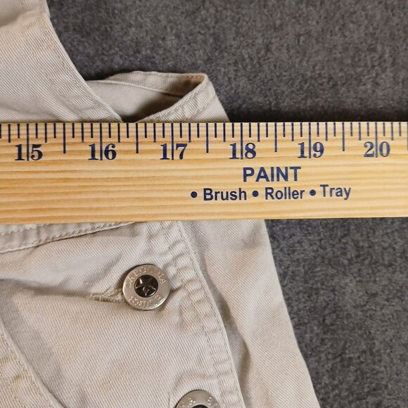 Carolina Blues Large Khaki Overalls Womens Capri Length - Picture 5 of 11